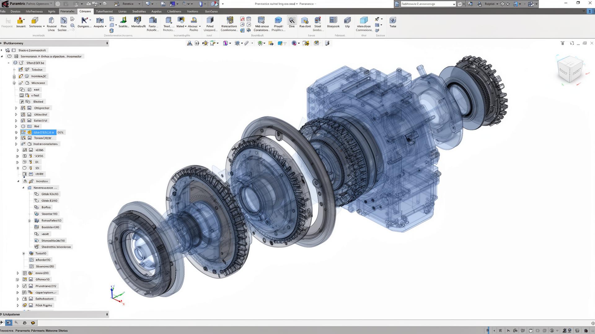 Parametric CAD assembly in SOLIDWORKS